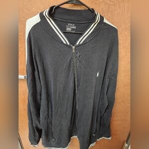 Polo by Ralph Lauren Men's Black Sweater Full Zip